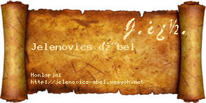 Jelenovics Ábel névjegykártya